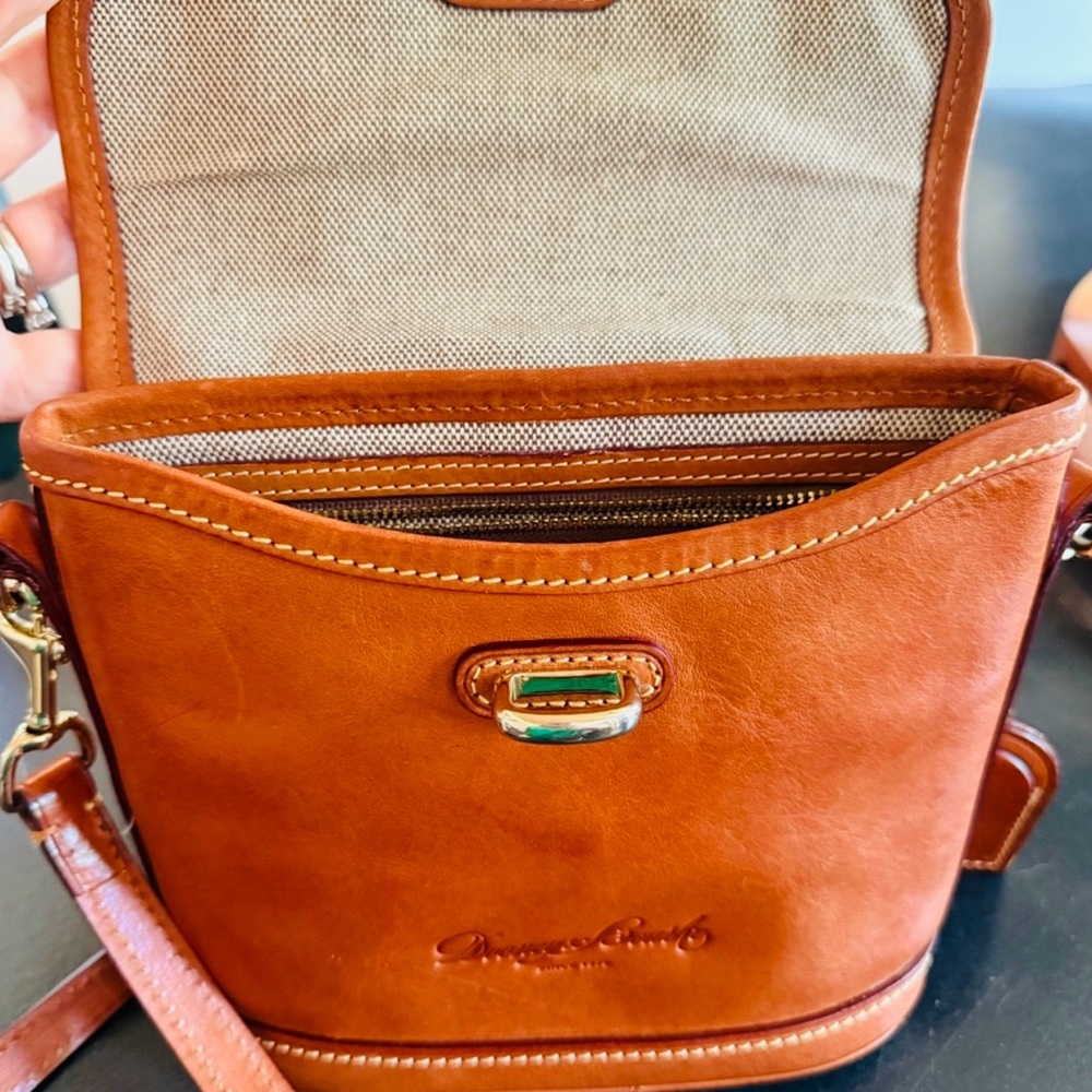 Dooney & Bourke Rich Brown Leather Crossbody Bag - Picture 4 of 14